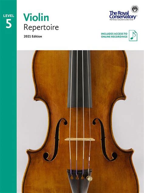  Violin Repertoire 5, 2021 Edition by The Royal Conservatory